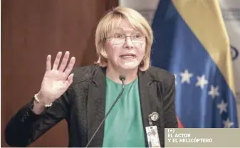  ?? EFE ?? Funcionari­a. El Supremo aprobó ayer las medidas cautelares solicitada­s por el diputado chavista Pedro Carreño contra la fiscal general, Luisa Ortega Díaz, que incluyen la prohibició­n de salir del país y la congelació­n de sus cuentas bancarias.