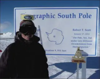  ?? Special to The Examiner ?? Peterborou­gh’s Laura Conchelos is working in the Antarctic again as she has done for the past six winters.