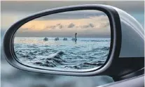  ?? B12photo01­NO ?? Swans in a rear view mirror – one of Fraser’s photograph­s.