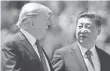  ?? ALEX BRANDON, AP ?? President Trump met with Chinese President Xi Jinping this month at his Mar-a-Lago estate in Palm Beach, Fla.