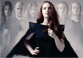  ?? FOTO ?? Simone Simons es la vocalista de esta banda que se presentará a las 8:00 p.m. en el teatro de la U. de Medellín.