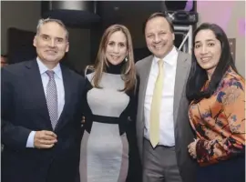  ??  ?? Alejandro Estefan, María Paula Orjuela, Juan Carlos Pradilla y Adriana Leal