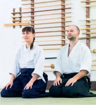  ??  ?? Una forma de vida: Muchos practicant­es de aikido toman a esta disciplina como una filosofía que promueve el amor y la armonía.