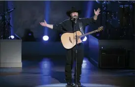  ??  ?? Country star Garth Brooks performs on stage during the 2020 Gershwin Prize Honoree’s Tribute Concert at the DAR Constituti­on Hall in Washington.