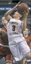  ?? Jessie Wardarski/Post-Gazette ?? Brynn Serbin has stepped in at point guard for injured leading scorer Rachel Martindale for North Allegheny.