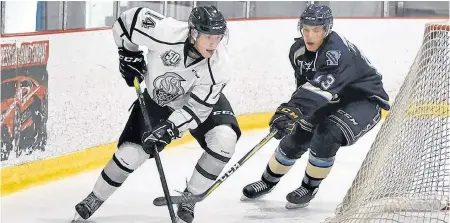  ?? MARTIN ROY/LE DROIT ?? The Gatineau Olympiques selected Mount Pearl's Zachary Dean (left) with the fourth overall pick of the 2019 QMJHL draft.