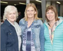  ??  ?? Maura Cronin, Nora O’Riordan and Kathleen Desmond from Baile Mhic Íre at the awards ceremony in County Hall.