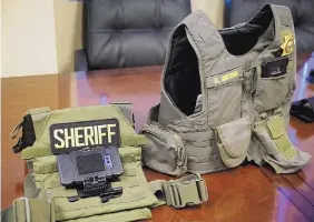  ?? ADOLPHE PIERRE-LOUIS/JOURNAL ?? The Bernalillo County Sheriff’s Office is planning to outfit deputies with smart phone body cameras in order to comply with a state bill that requires all law enforcemen­t to wear cameras. It does not have the cameras yet.