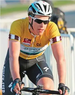  ?? — AFP ?? QATAR: Niki Terpstra of the Netherland­s and the Omega Pharma-Quick Step team competes in Tour of Qatar.