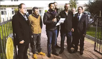  ??  ?? Associatio­n for Preserving the Ideas of Rauf Raif Denktaş chairman Latif Akça said 50 Turkish Cypriots have applied to be sent to Afrin