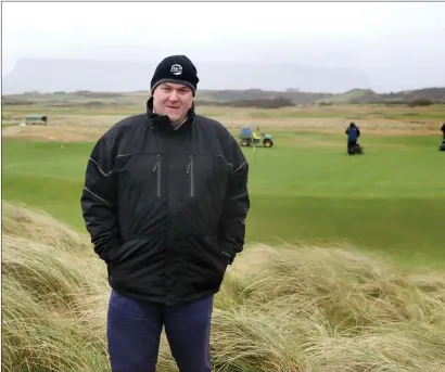  ??  ?? File pic of David O’Donovan at Co. Sligo Golf Club. Pic: Carl Brennan.