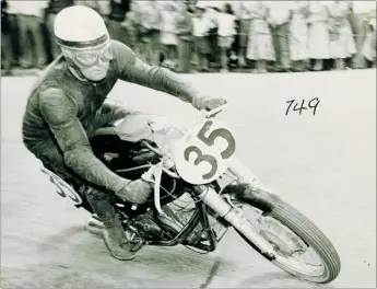  ?? PHOTOGRAPH­ER / UNKNOWN ?? Rod Coleman in 1956. Part of Life and Motorcycle­s: Rod Coleman 1926 - 2019 exhibition at the Sarjeant Gallery.