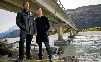  ??  ?? One Lane Bridge, starring Dominic OnaAriki and Joel Tobeck, isn’t the sort of programme to cheer up a viewer.