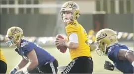  ?? Al Seib Los Angeles Times ?? UCLA JUNIOR quarterbac­k Josh Rosen, whose 2016 season was limited to six games because of an injury, says “there’s a different energy in the locker room.”