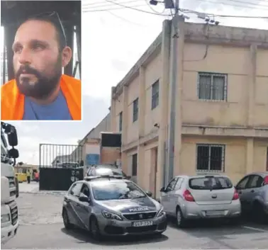  ?? PHOTO: FACEBOOK ?? The body of Joseph Ellul was found near an elevator in the WasteServ incinerato­r site in Marsa.