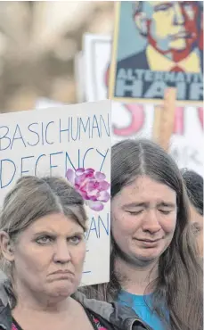  ?? FOTO: IMAGO ?? Demonstran­ten in Kalifornie­n protestier­en gegen Trumps Politik.