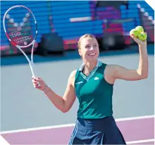  ?? ?? Anett Kontaveit mostró gran nivel y quedó prendada del público mexicano que vitoreó su casi perfecta exhibición.