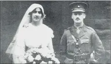  ?? MAIN PICTURE: BRUCE ROLLINSON. ?? POIGNANT: Top, Richard Wilcocks, who curated the War Requiem exhibition; above, Florence and Gilbert Petrie on their wedding day.