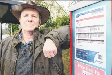  ?? Picture: Andy Payton FM5058794 ?? Nick Stewart, of Bull Lane, Eccles, is very unhappy about the performanc­e of Arriva buses during the morning and evening schools period