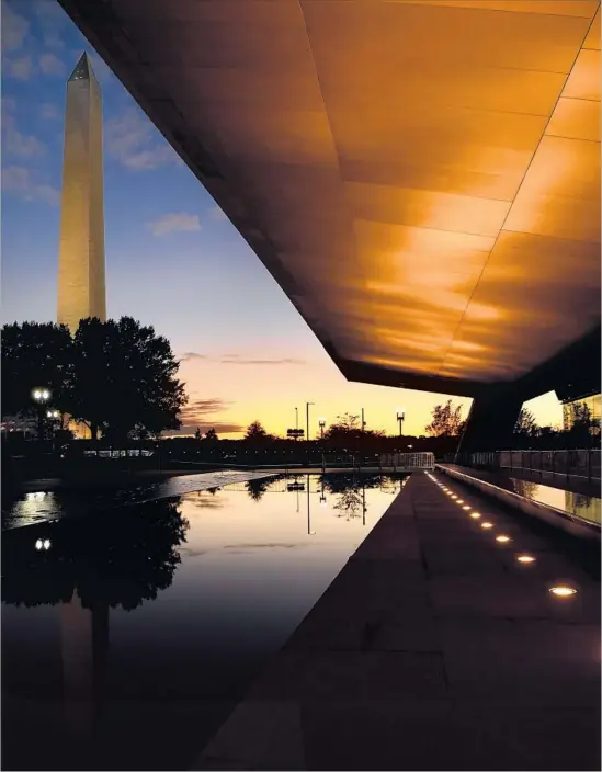  ?? Wally Skalij Los Angeles Times ?? LIGHT REFLECTS off the new National Museum of African American History and Culture in Washington, D.C. The capital has welcomed a number of openings.