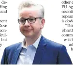  ??  ?? Michael Gove