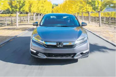  ??  ?? With Honda’s intention to electrify two-thirds of its lineup by 2030, there's a lot riding on the Clarity's shoulders.