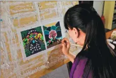  ?? GUO FEI / FOR CHINA DAILY ?? Jinshan farmers’ paintings have become a cultural icon in rural Shanghai.