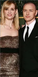  ??  ?? Split: Anne-Marie Duff and James McAvoy