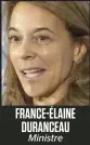  ?? ?? FRANCE-ÉLAINE DURANCEAU Ministre