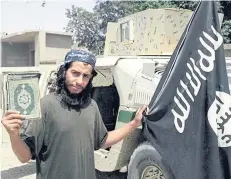  ?? This undated image made available by the Islamic State shows Belgian Abdelhamid Abaaoud, the presumed mastermind of last weekend’s terrorist attacks in Paris.
AP ??