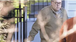  ??  ?? Attorney General William Barr departs his home Saturday. He is expected to brief Congress on Robert Mueller’s report soon.