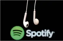  ?? Reuters ?? Though the majority of Spotify users listen for free, paying subscriber­s accounted for about 90 per cent of sales. —