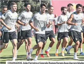  ??  ?? CHAMADOS. João Ferreira e Gonçalo Ramos foram duas das novidades