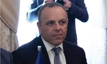  ?? Photograph: Domenic Aquilina/EPA ?? Keith Schembri was arrested on Tuesday, police sources confirmed.