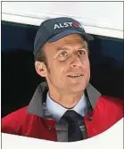  ??  ?? Emmanuel Macron à l’avant d’un TGV, fin mai 2015.