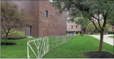  ?? PHOTO PROVIDED ?? Supporters of the student-run Rensselaer Union at Rensselaer Polytechni­c Institute say college administra­tors ordered the installati­on of a fence around two campus buildings that will host a black-tie gala Friday night where protesters plan to picket...