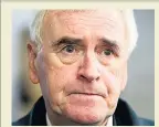  ??  ?? BLAME ME Deputy John McDonnell