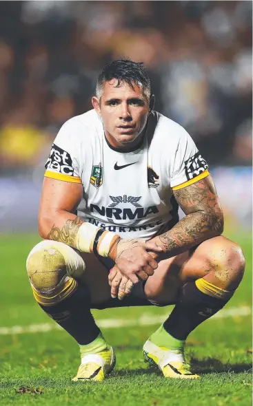  ??  ?? DOWN AND OUT: Corey Parker says his Test snubbing was a tough pill but he knows the Kangaroos also had to move on from him.