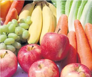  ??  ?? A no-deal Brexit could see prices for fruit and vegetables jump.