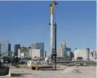  ?? ASSOCIATED PRESS FILE PHOTOS ?? A drilling rig sits Aug. 17 on the Oakland Raiders’ proposed stadium site in Las Vegas, Nev. The Raiders are planning to use $750 million in tax-exempt bonds from Clark County, Nev., to finance their new stadium in Las Vegas.
