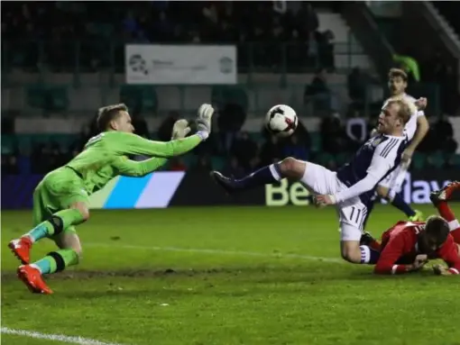  ??  ?? Naismith's goal levelled the scores (Getty)