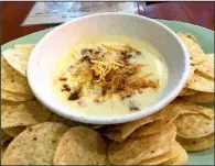  ?? Arkansas Democrat-Gazette/ERIC E. HARRISON ?? The Tricky Dicky Dip is one of two appetizers on Lucky Lou’s menu.