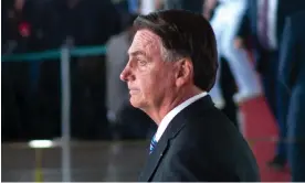  ?? Silva. Photograph: Andressa Anholete/Getty Images ?? Jair Bolsonaro at a press conference two days after being defeated by Luiz Inácio Lula da