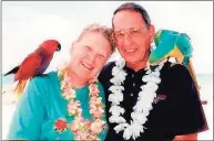  ?? Courtesy of the Marchionna family ?? Fred and Beverly Marchionna on vacation in Hawaii in 2011. Fred Marchionna, a retired manager at PerkinElme­r Corp., was the first Connecticu­t resident to die of COVID-19.