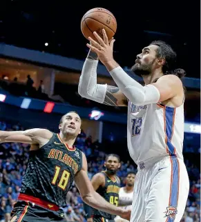  ?? AP ?? NBA centres are supposedly an endangered species but Kiwi Steven Adams is helping change that narrative.