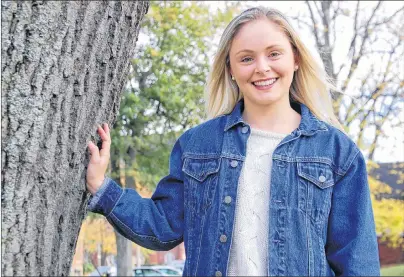  ?? JIM DAY/THE GUARDIAN ?? Lacey Koughan, 18, of Charlottet­own will receive The Young Humanitari­an Award tonight from the Canadian Red Cross.
