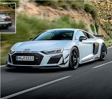  ?? ?? The R8 supercar is about to retire . . . At least, the combustion generation is.