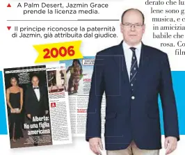  ??  ?? Il principe riconosce la paternità di Jazmin, già attribuita dal giudice. 2006