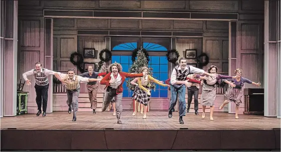  ?? LIISA STEINWEDEL. ?? Laura Caswell, Zach Trimmer and company in “Holiday Inn” at the Hamilton Family Theatre Cambridge.