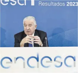  ?? Marta Fernández Jara / Europa Press ?? El consejero delegado de Endesa, José Bogas, ayer en rueda de prensa.